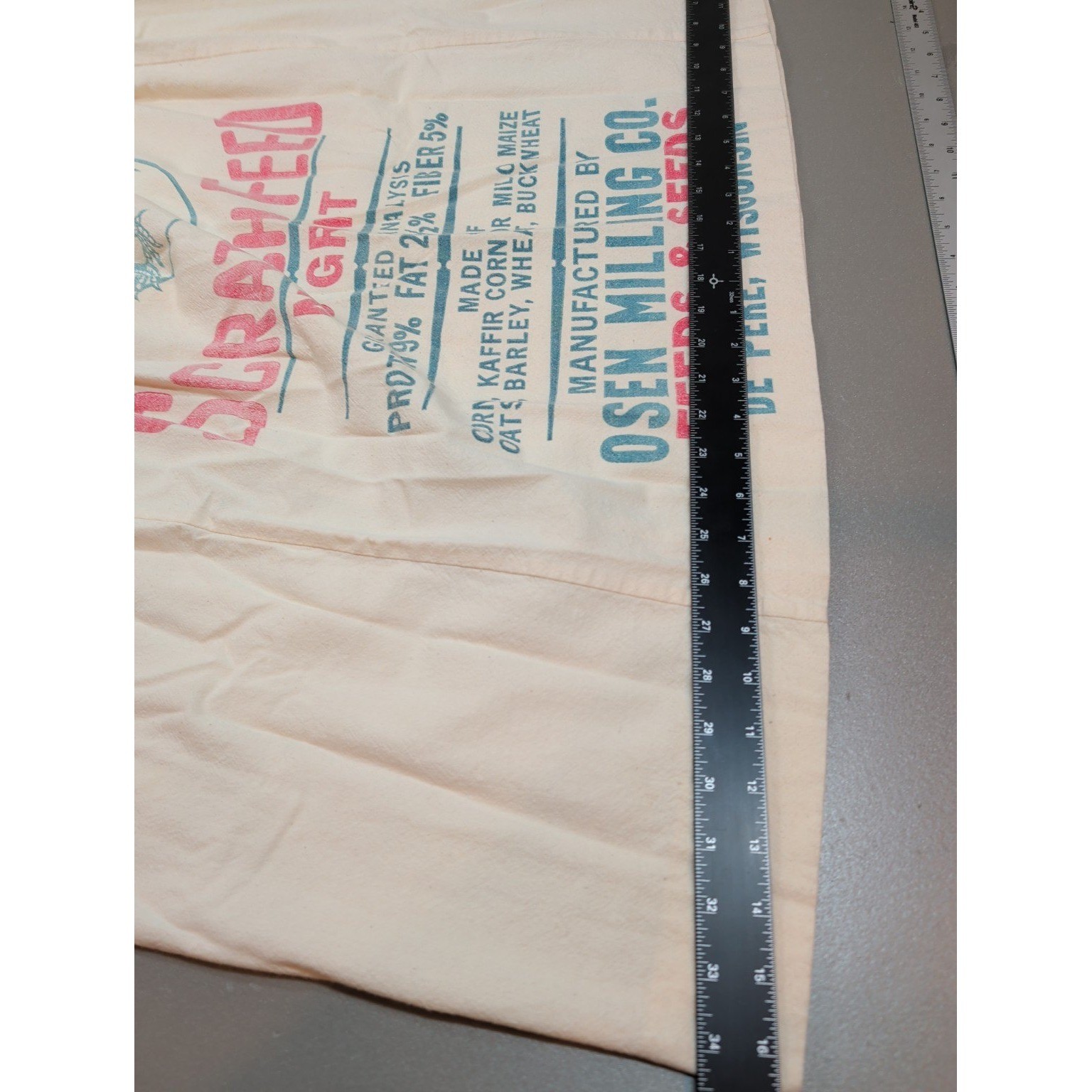 Vintage Handmade Oneida Scratch Feed Sack Dress Osen Milling Chicken Print USA