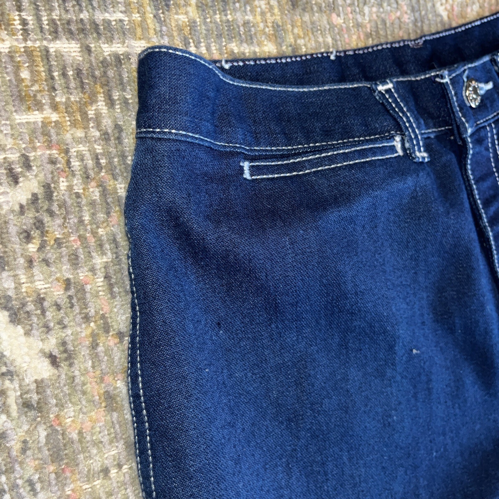 Vintage PS GITANO Jeans DARK Indigo- Not Faded Size 16 Made In BRAZIL Very Nice