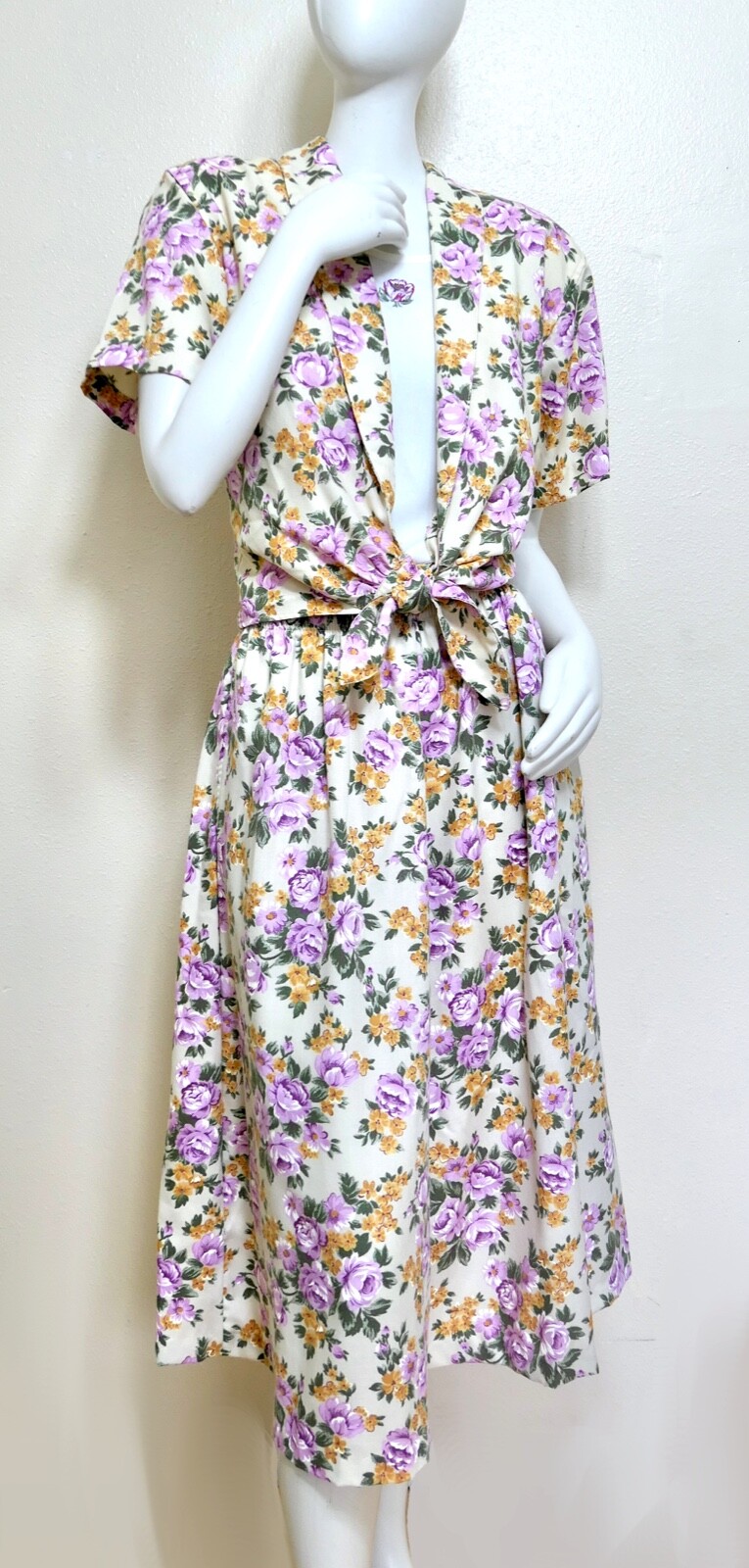 Vintage 70s Catalina Skirt Crop Tie Top Full Prairie Skirt Separates Set Dress S