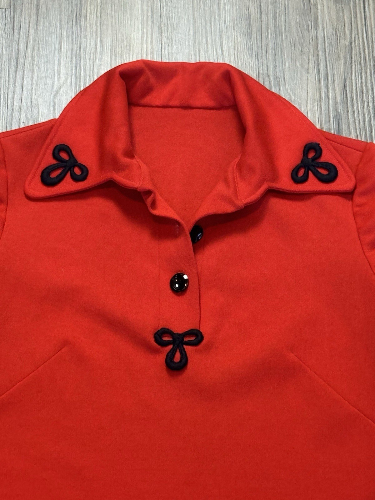 Vintage 70s Women&rsquo;s Wool Polo Shirt Size Small