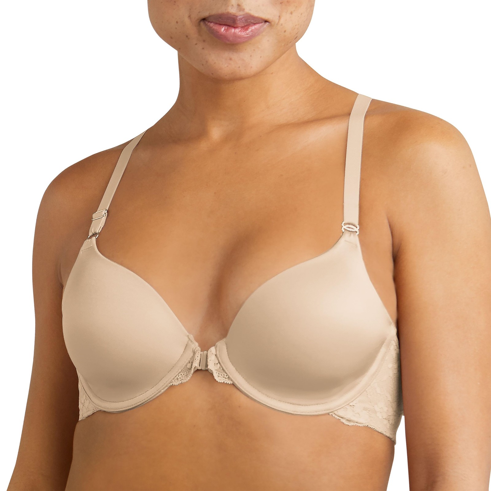 Maidenform Womens One Fab Fit T-shirt Bra, Lightly-lined 36B, Latte Lift