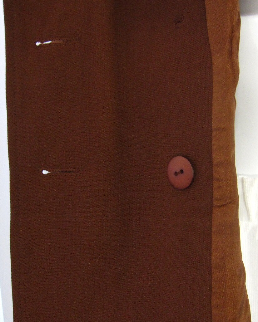 Collection Allumette A.C Paris Vintage Long Sleeve Blazer Sz T2 Solid Brown