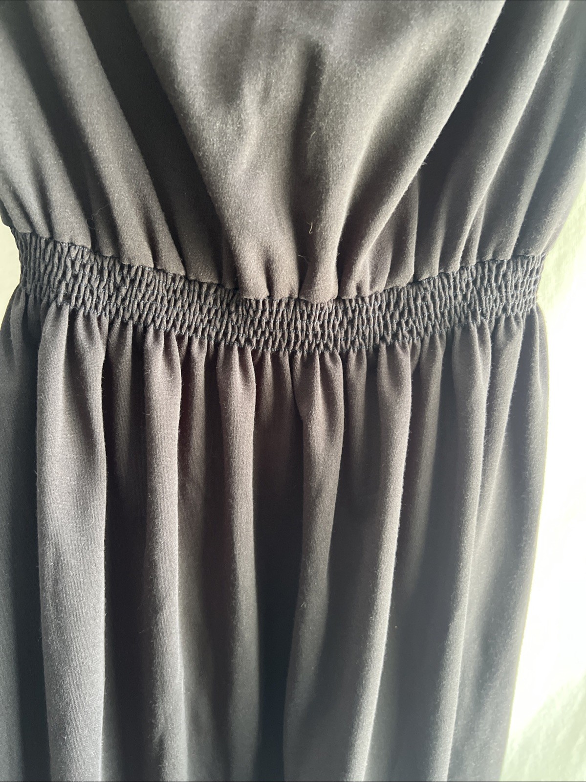 1980s Melissa Petites Black Athletic Style Midi Dress Red & White Piping Size 10