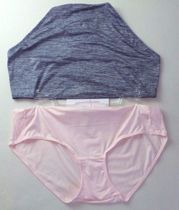 JESSICA SIMPSON Panties Briefs Plus 1X 2X 2 pack Hipster Blue Pink Full Figure