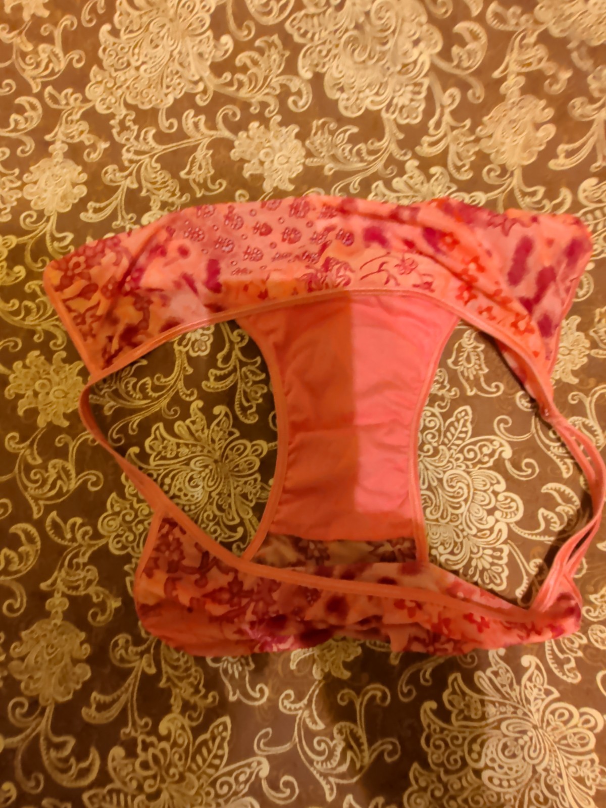 Vintage Cacique Satin Double String Bikini Panties Size 14-16