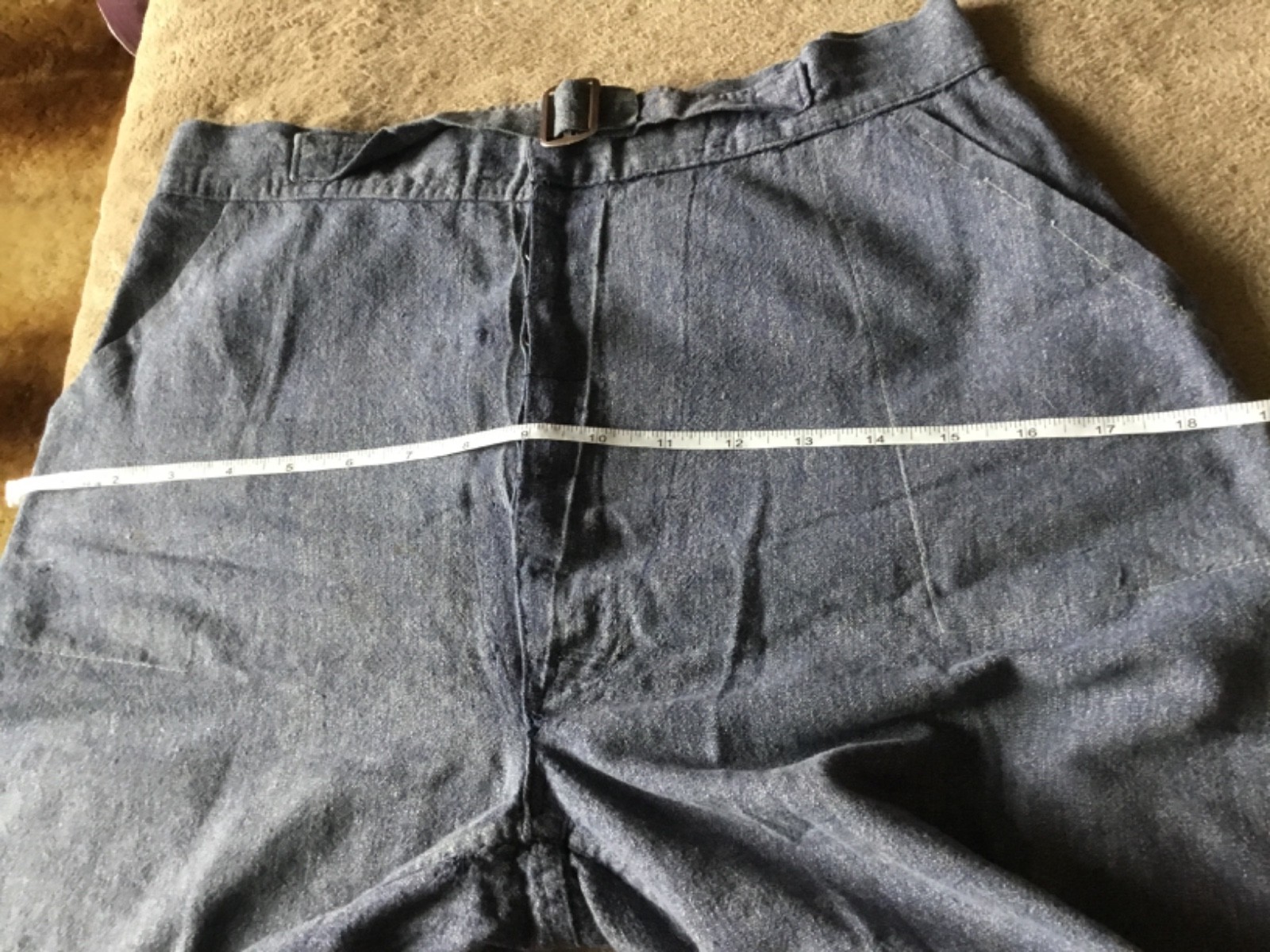 Original 1930’s – 1940’s blue Cotton summer beach shorts 28’’waist