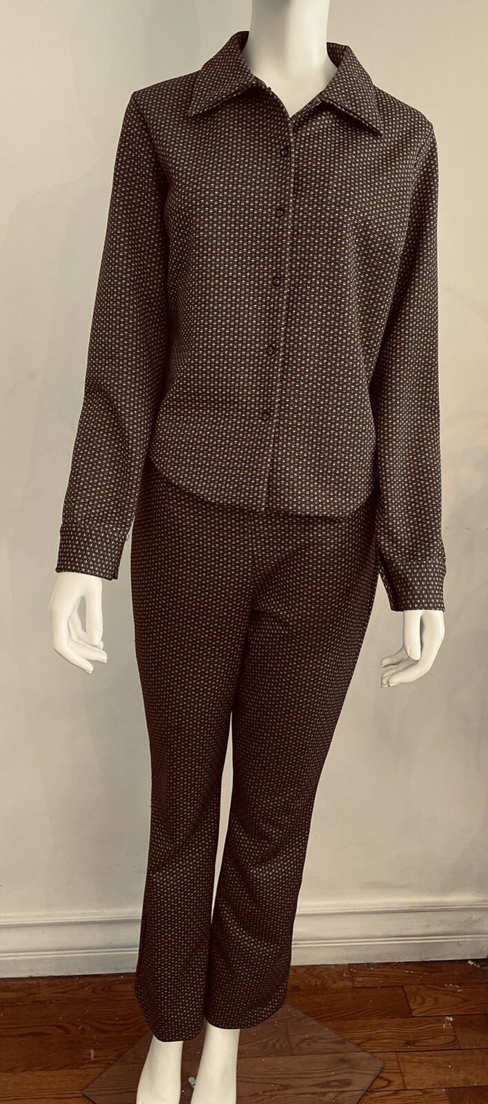 Fendi Vintage 1980’s Geometric Pant Set size 44