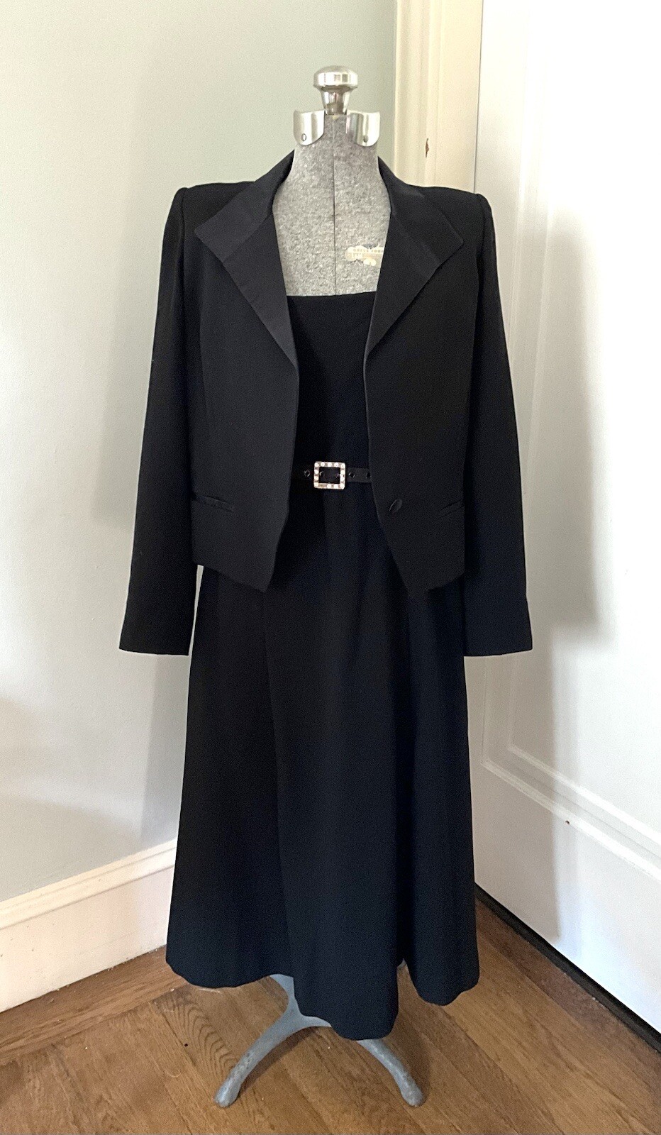 Vintage Late 1970&rsquo;s Karl Lagerfeld Chloe Strapless Wool Dress Suit