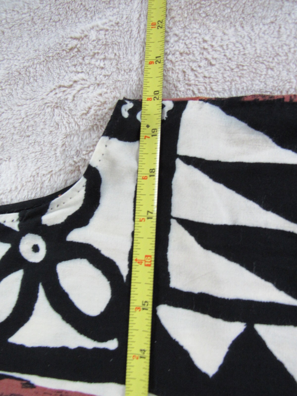80s Mod Shift Dress Geometric Abstract Tribal Womens Size 12 TINA BARRIE Retro