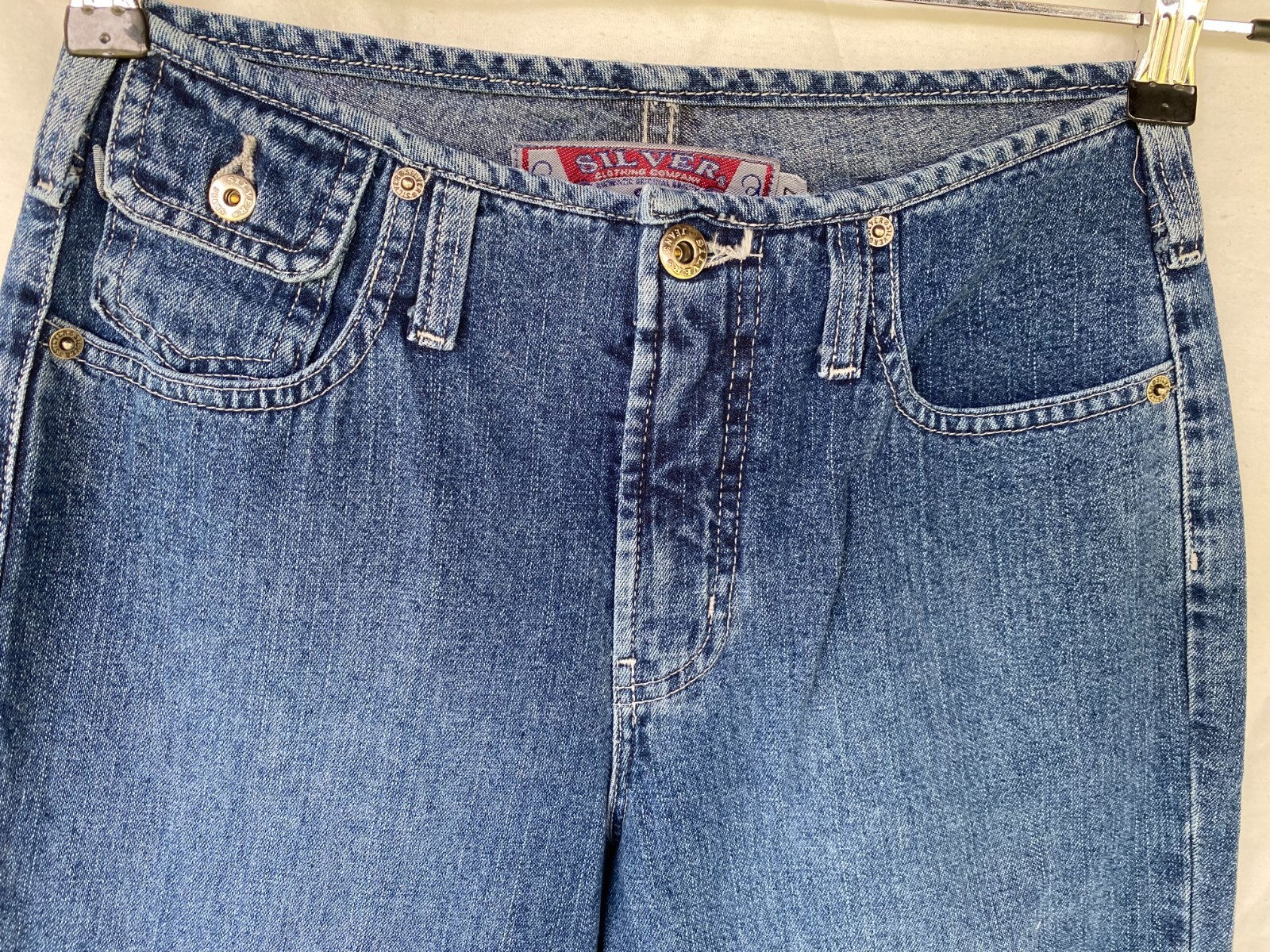 VTG..SILVER CLOTHING CO..BELLBOTTOM..DENIM..JEANS..WOMEN 3