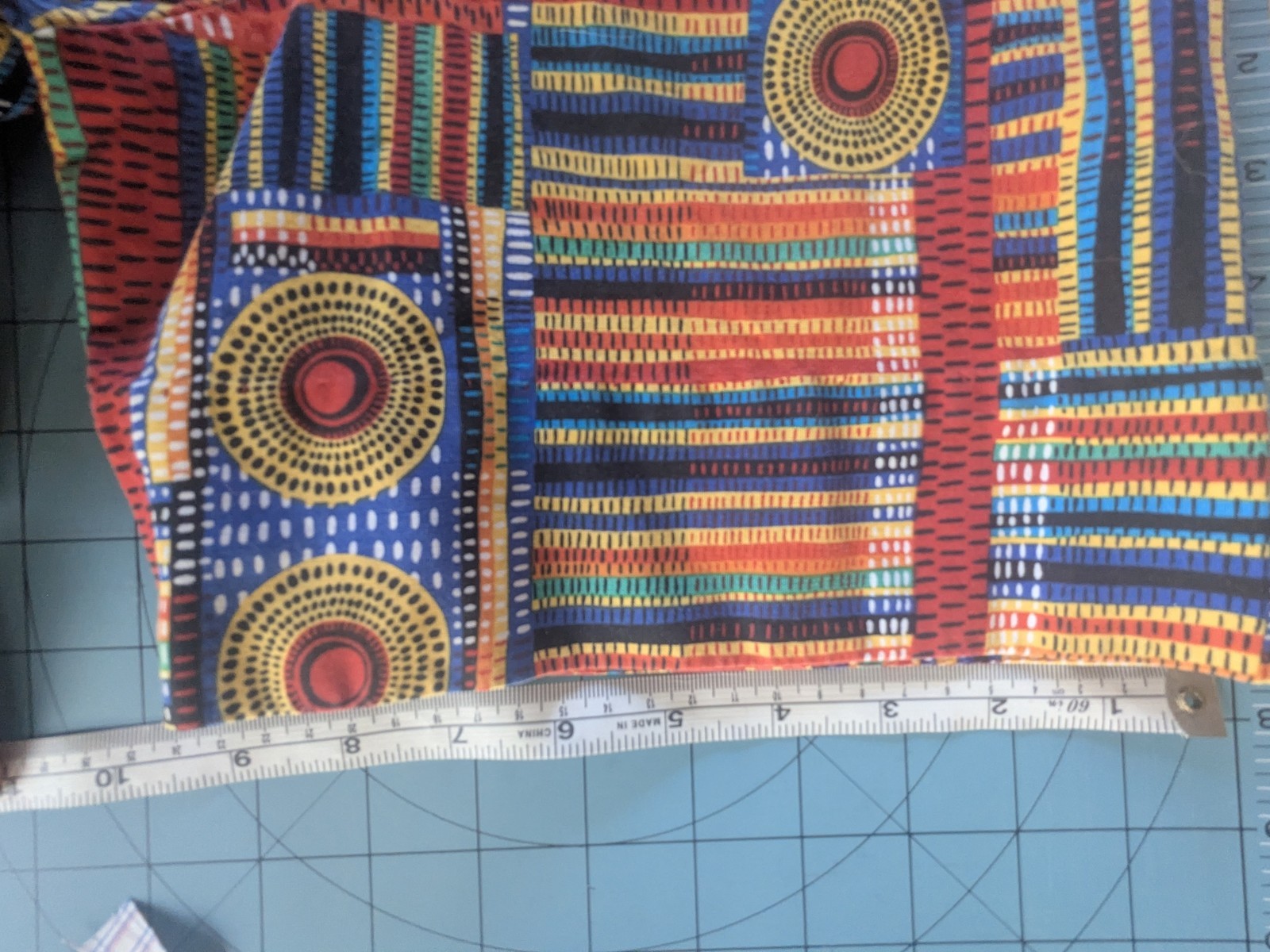 Handmade African Print Patchwork Button Up Shirt – Unique Artisan Piece