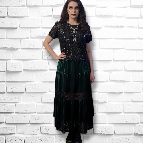 Vintage 90s Emanuel Ungaro Beaded Lace Blouse Size Small