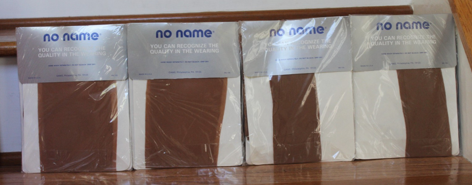 Vintage Lot of 4 NO NAME Pantyhose Queen Tall, Beige, 5&rsquo;6&Prime;-5&rsquo;10 » GAMS- NEW