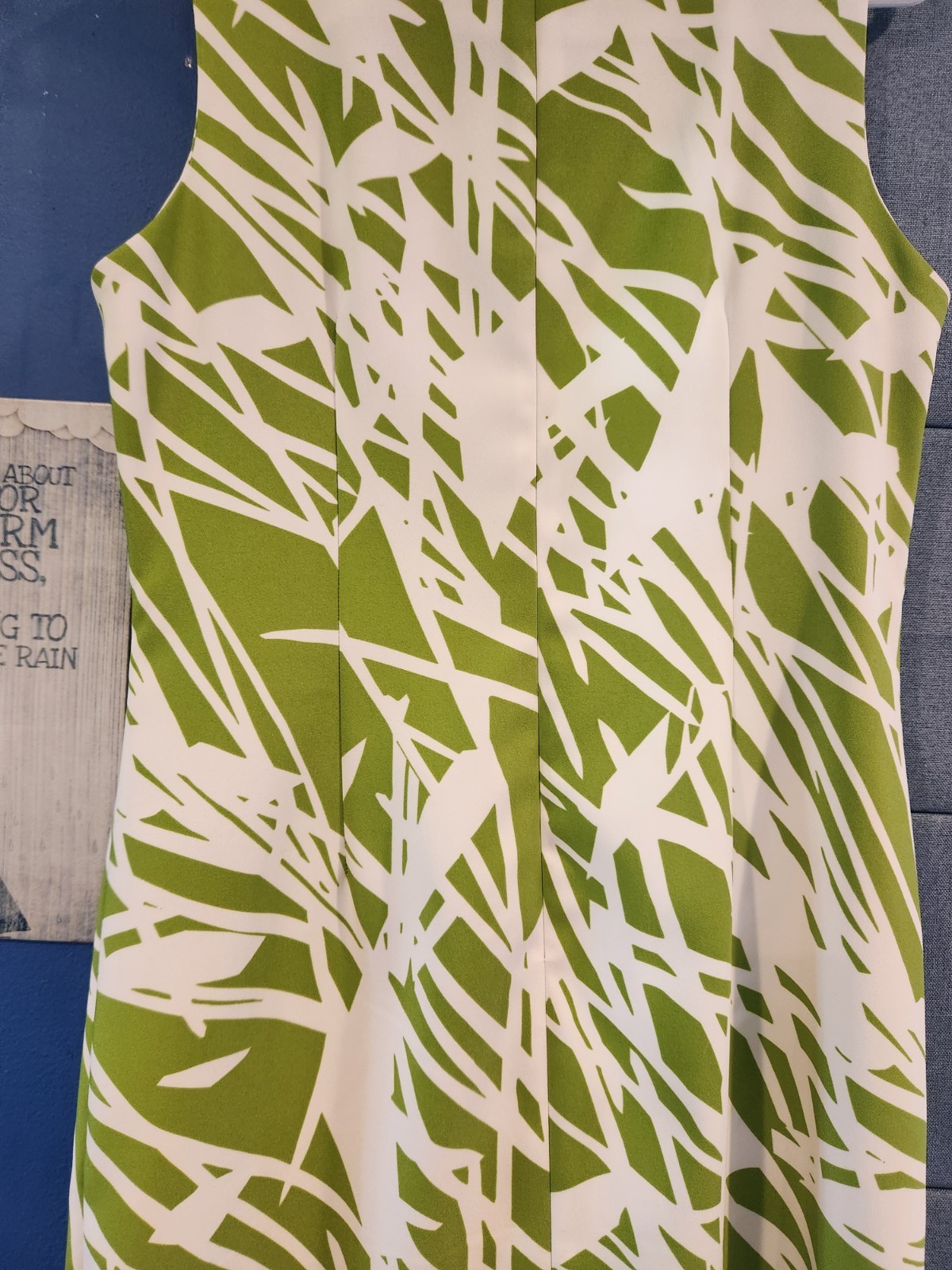 Vintage Ronni Nicole « Botanical » Pattern Mini Dress Womens Size 10