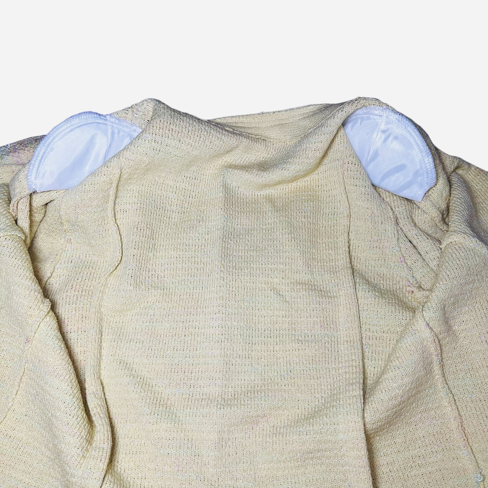 Vintage 1960’s Handmade Blazer Jacket Cardigan Pastel Tweed Jackie O Kennedy S/M