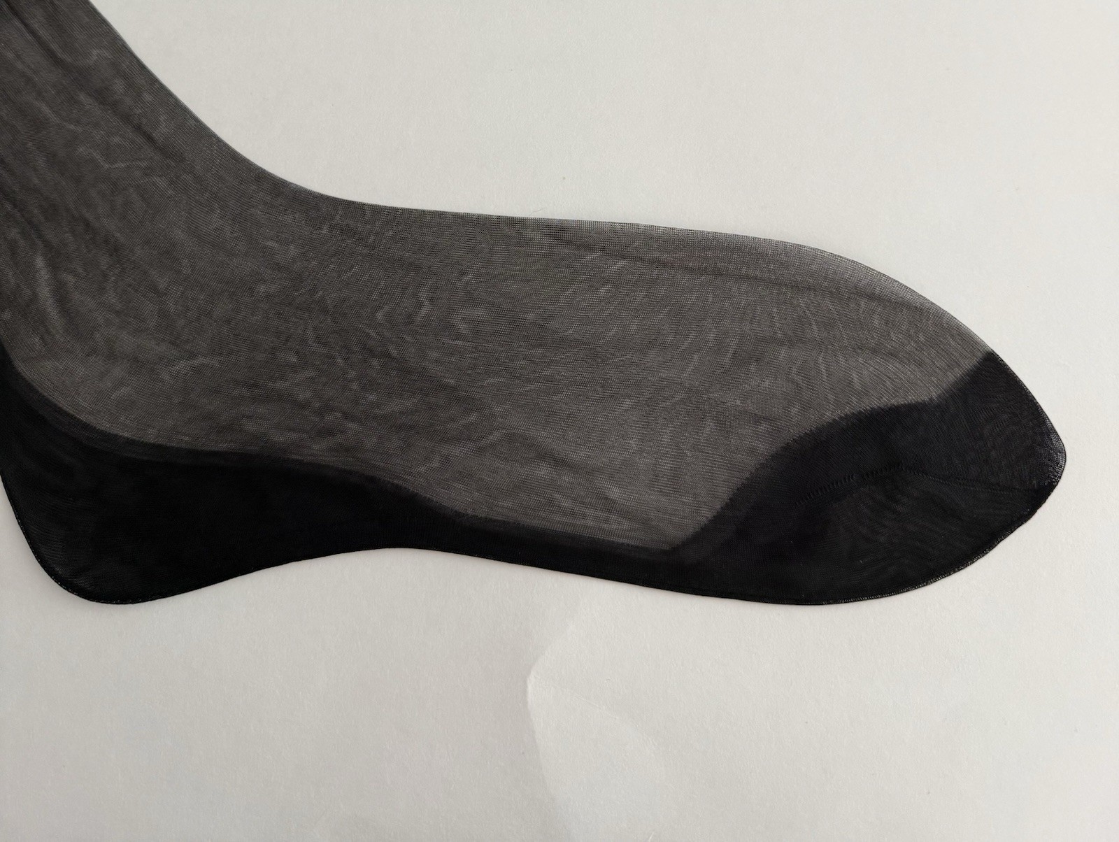 Vintage Outsized Seamed Flat Knit Stockings 32 Inches Long 81/2 Inch Wide Welt