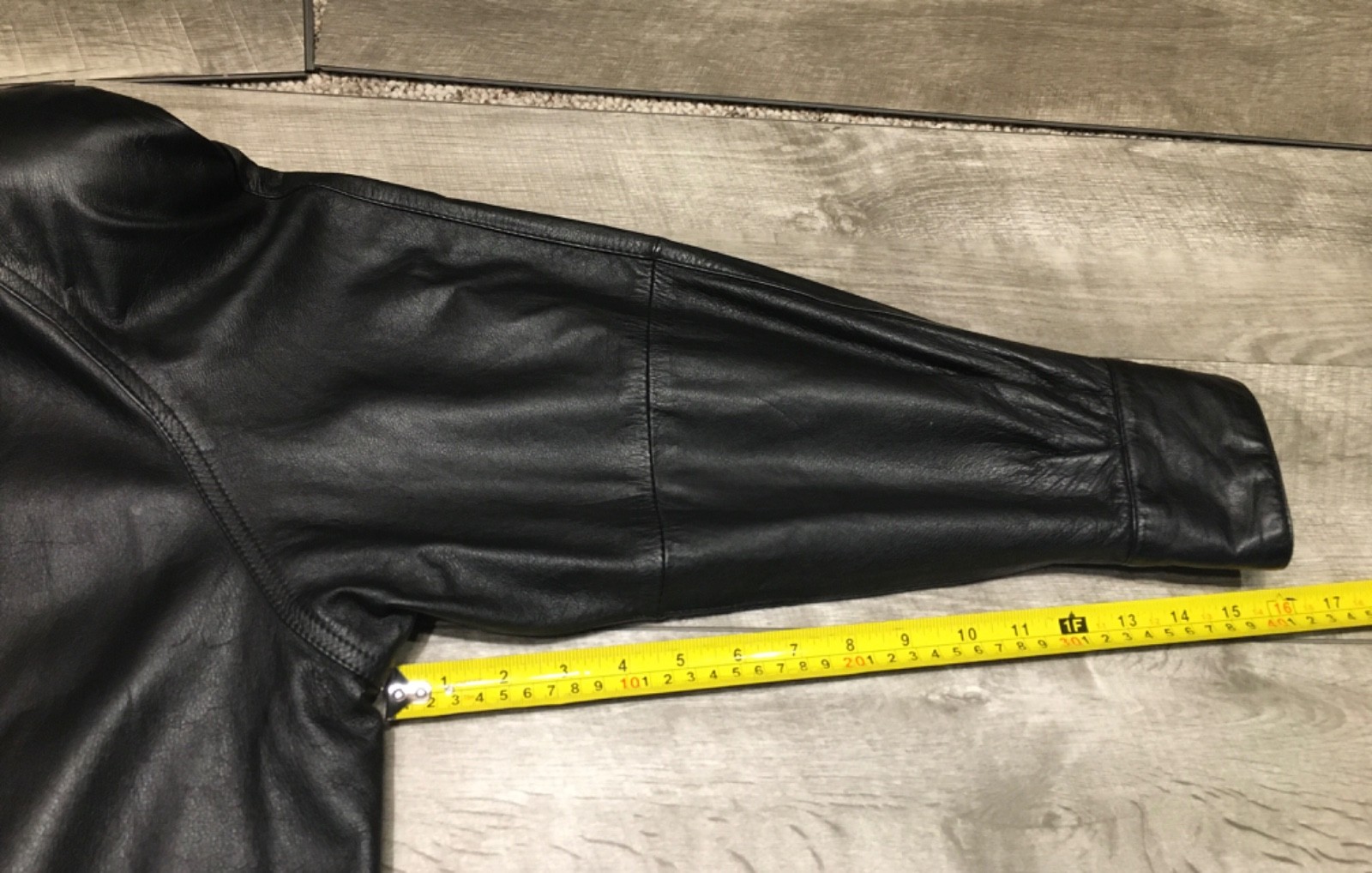 Womens Jacqueline Ferrar Riding Leather Bomber Button Front Coat Jacket Size 14