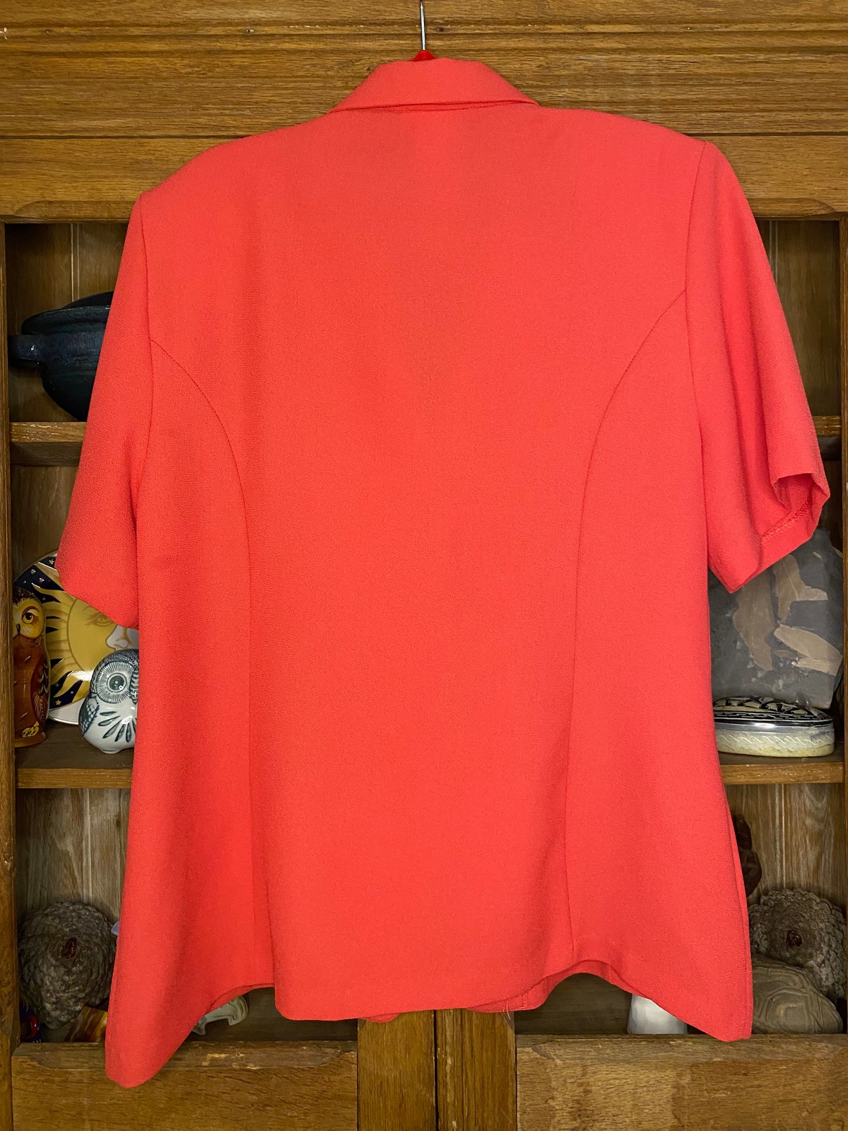 Pink Short-Sleeve Blazer Size 14
