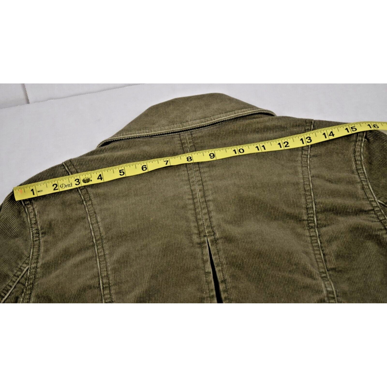 Vintage Eddie Bauer Jacket Size S/M 90s Forest Green Soft Corduroy Bronze Button