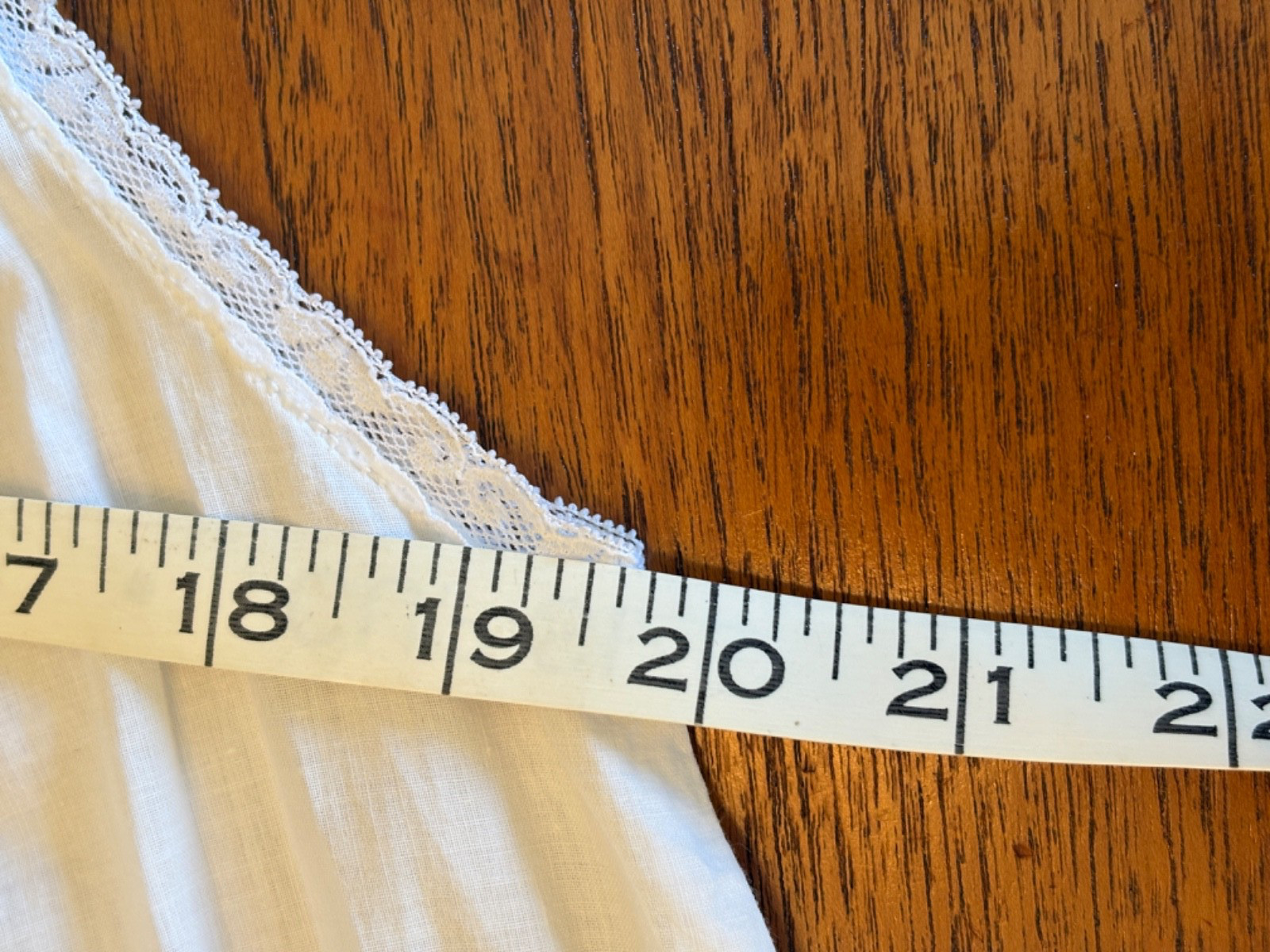 Vintage 90s Christian Dior Neiman Marcus White Cotton Lace Trim Nightgown M USA