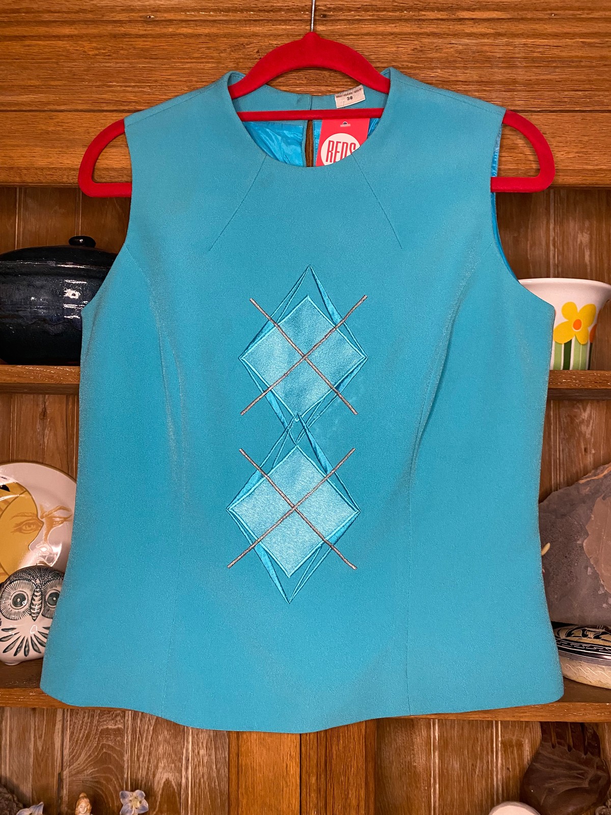 70s Sleeveless Top Size 8