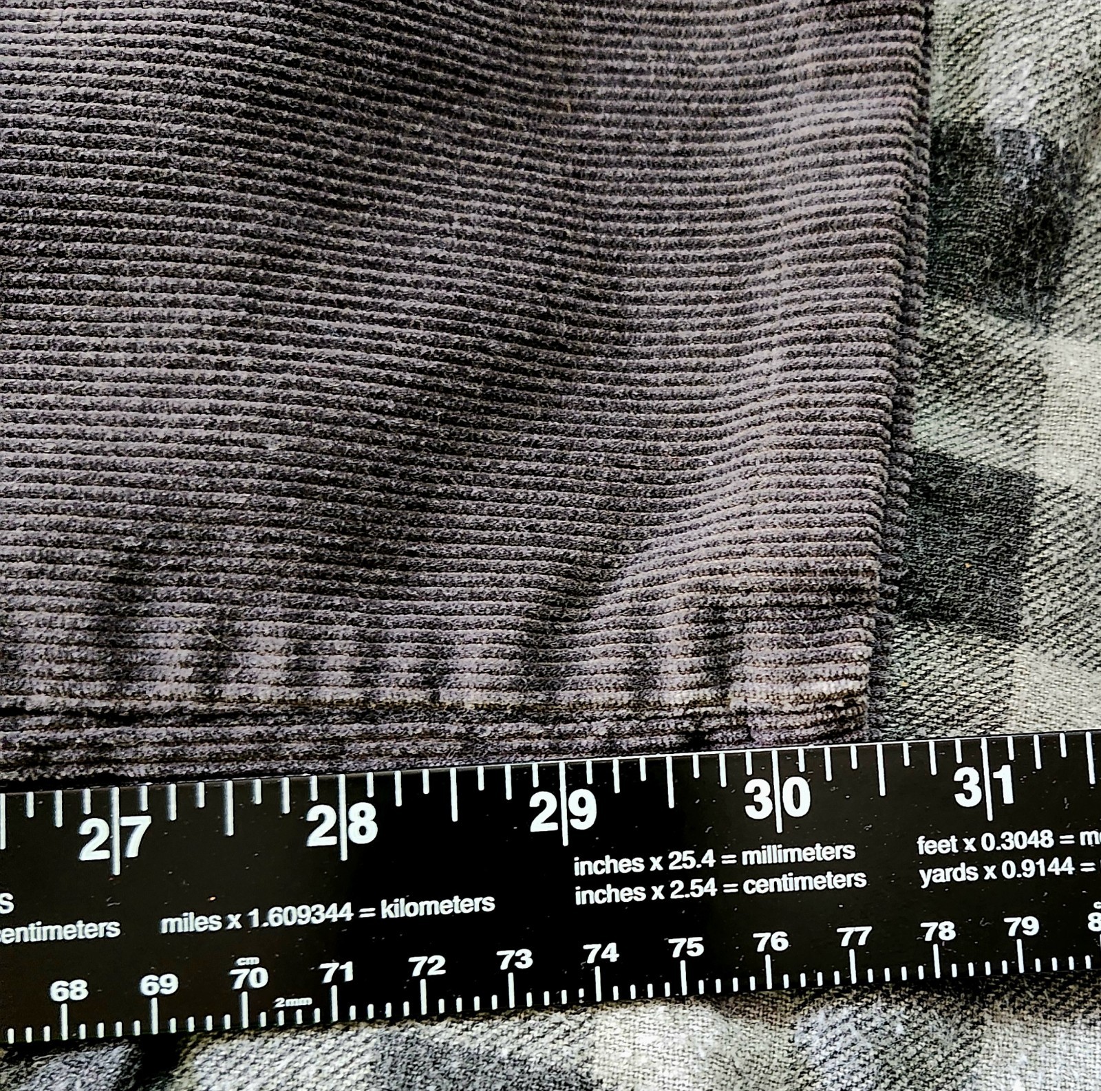 Sears Womens Vintage Gray Corduroy Pants Size 16