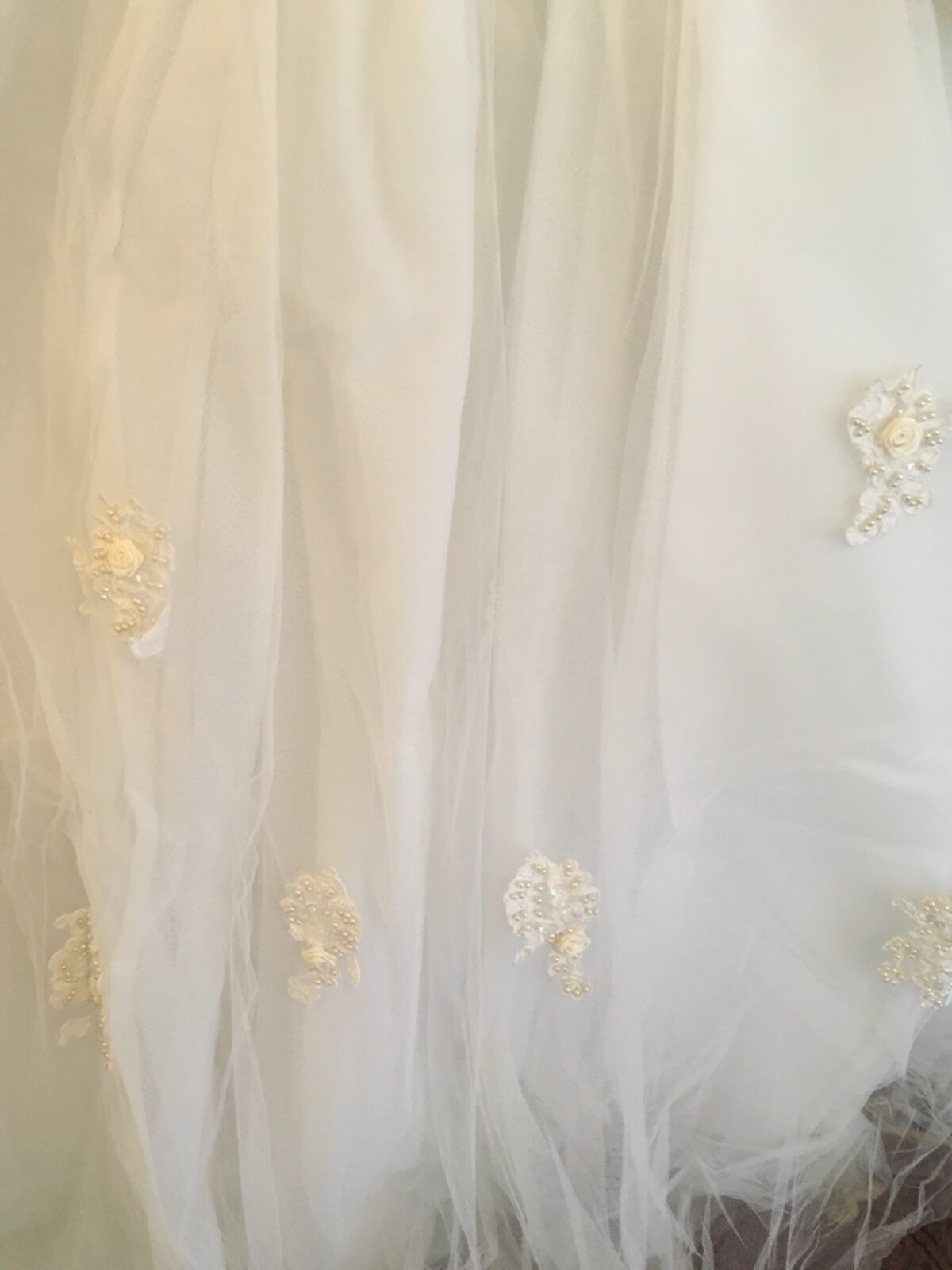 Vintage+Cinderella+Wedding+Ball Gown With Removable Train Size 16