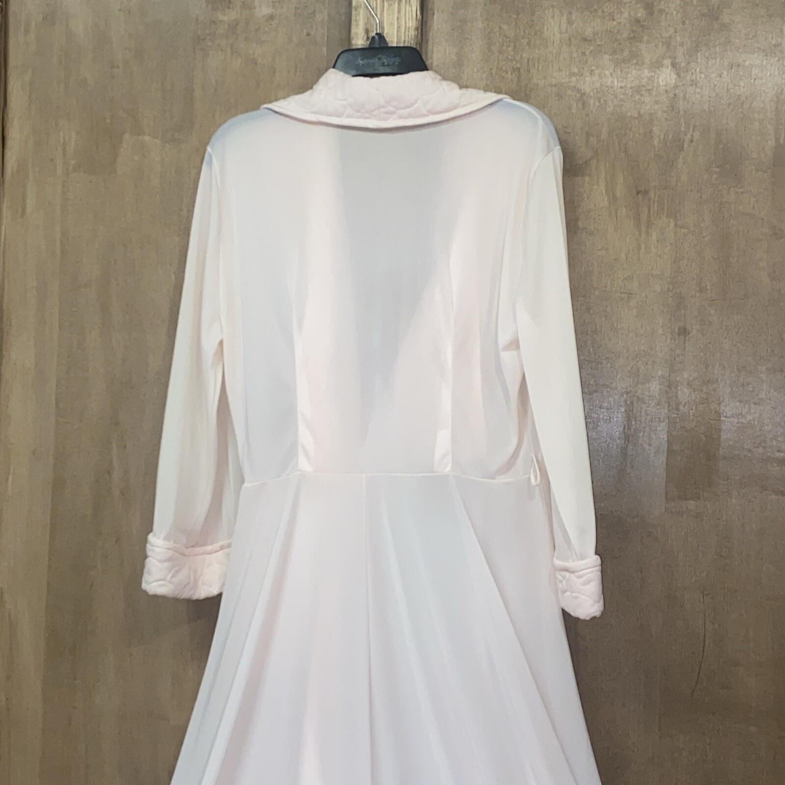 VTG Van Raalte Long All Nylon Soft Pink Peignoir Robe 132’ Sweep Olga Style