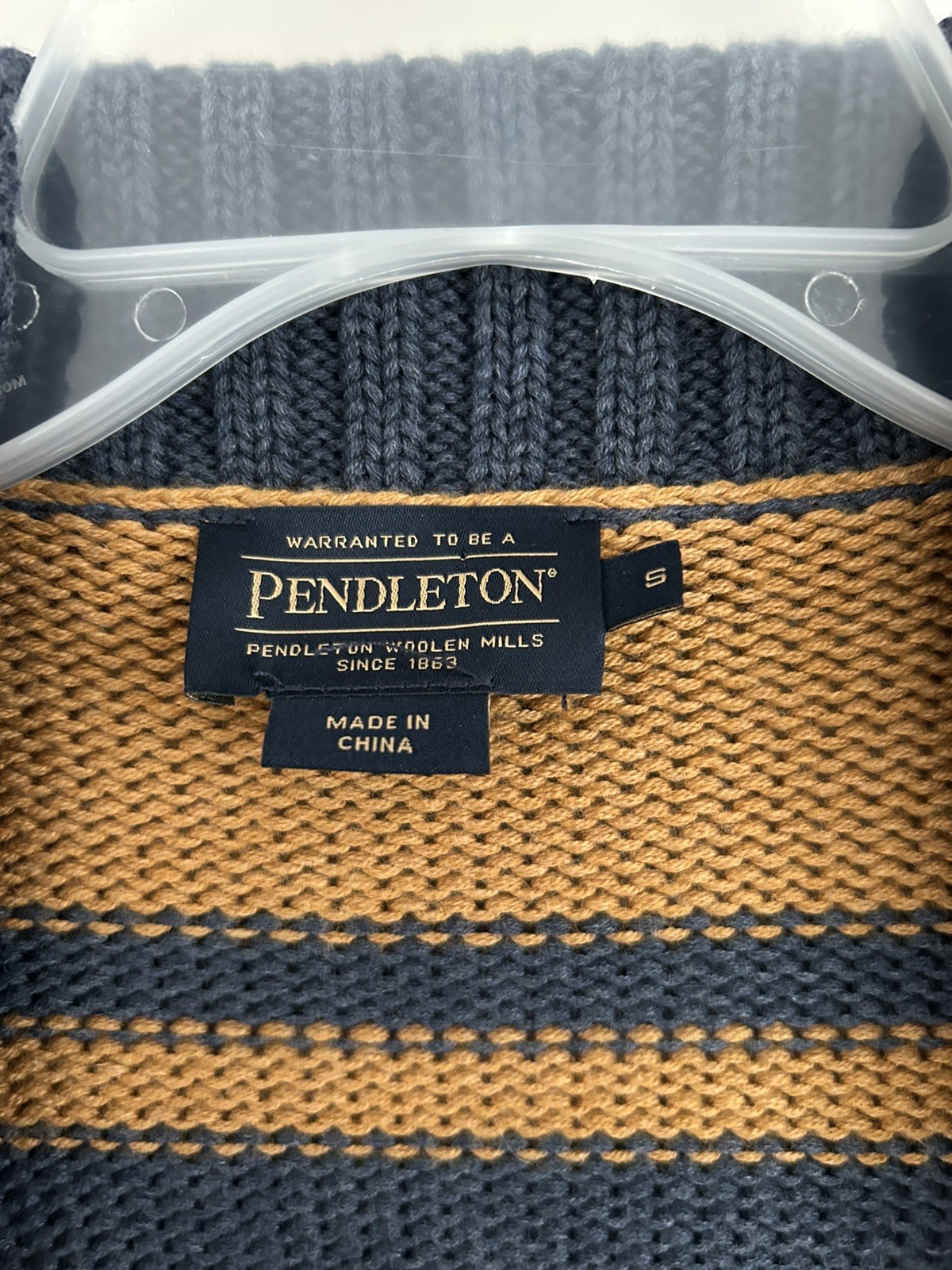 Pendleton Harding Open Long Cardigan Small Cotton Wool Exc Shape Southwest Aztec