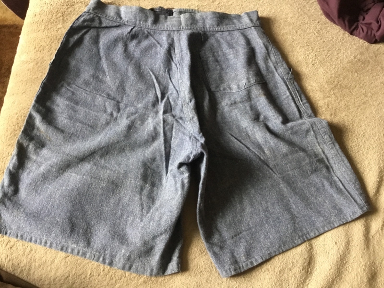 Original 1930’s – 1940’s blue Cotton summer beach shorts 28’’waist