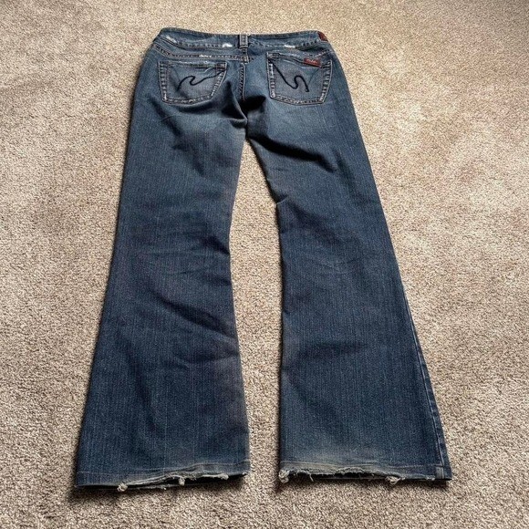 VINTAGE SILVER JEANS LOW RISE BOOTCUT DENIM