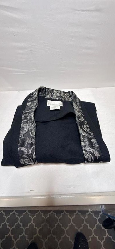 Vtg 90s Pride Joy Womens Double Breasted Blazer Jacket Brocade Shawl Plus 16W