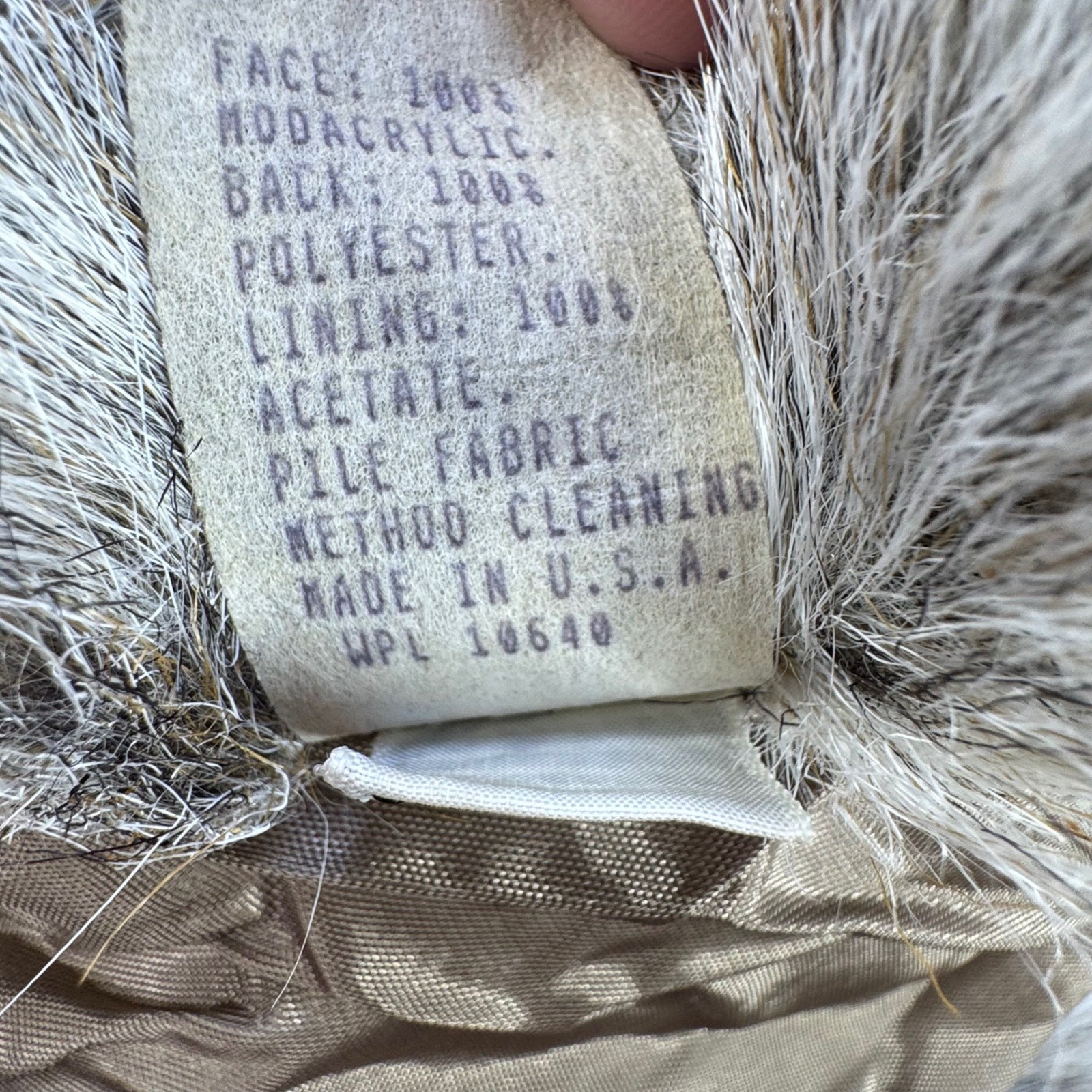 Miss New Yorker Faux Fur Coat Women Medium Gray Vintage Faux Lynx Mob Wife Luxe