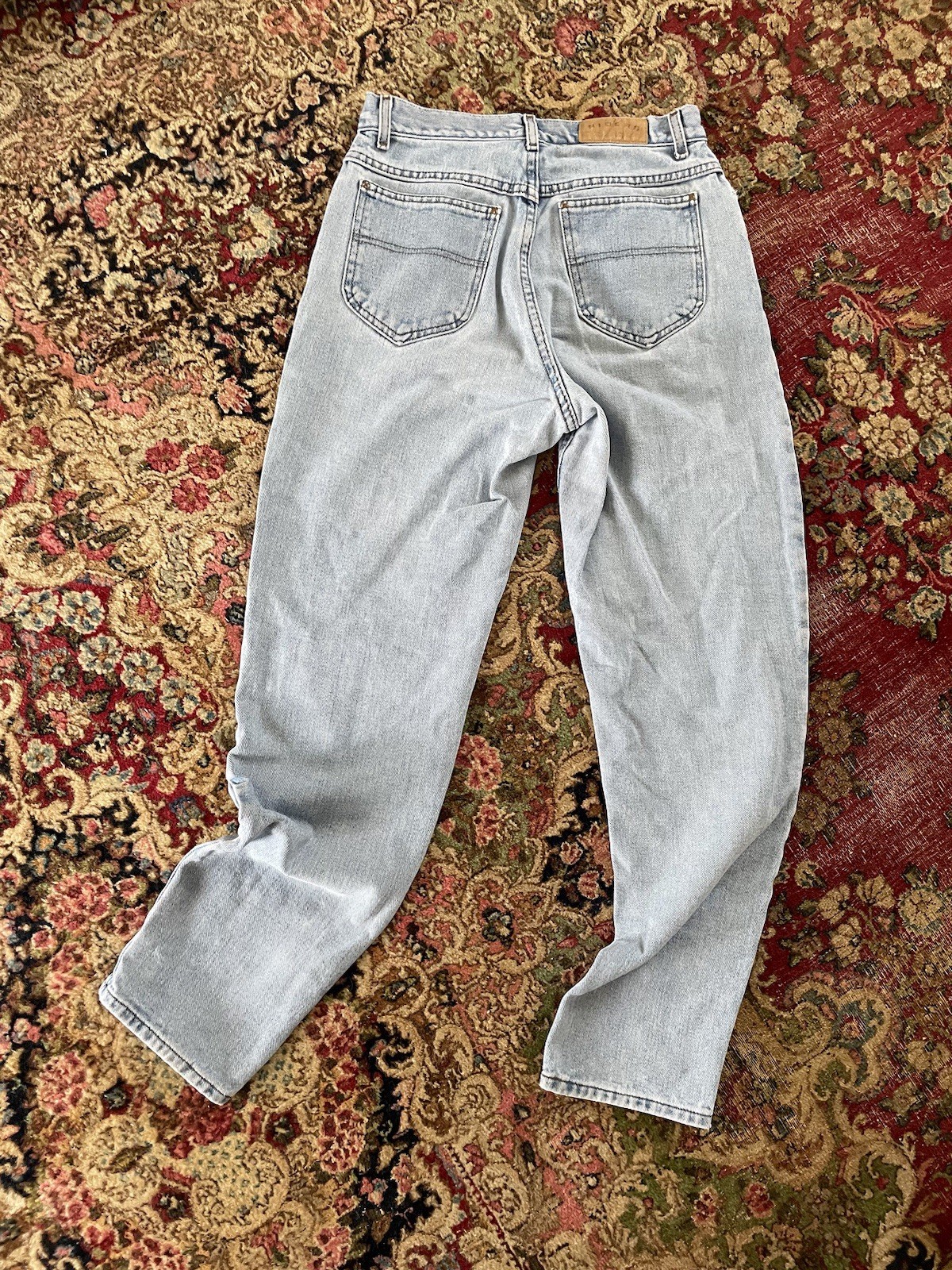 Vintage ‘80s ‘90s High Waisted Soft Cotton Mom Jeans Riders Nice Fade S/M