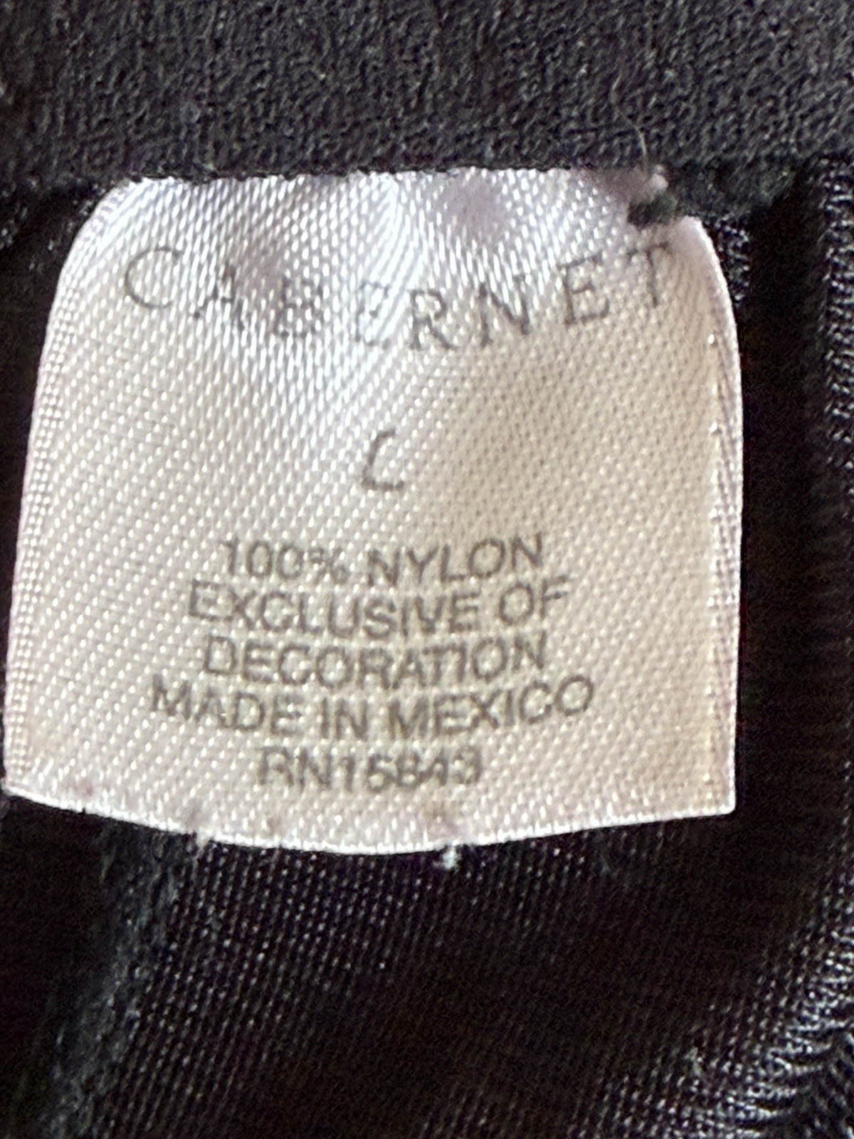 Cabernet Large Half Slip Black Long Lingerie Lace Hem 32 Inches Long No Slit