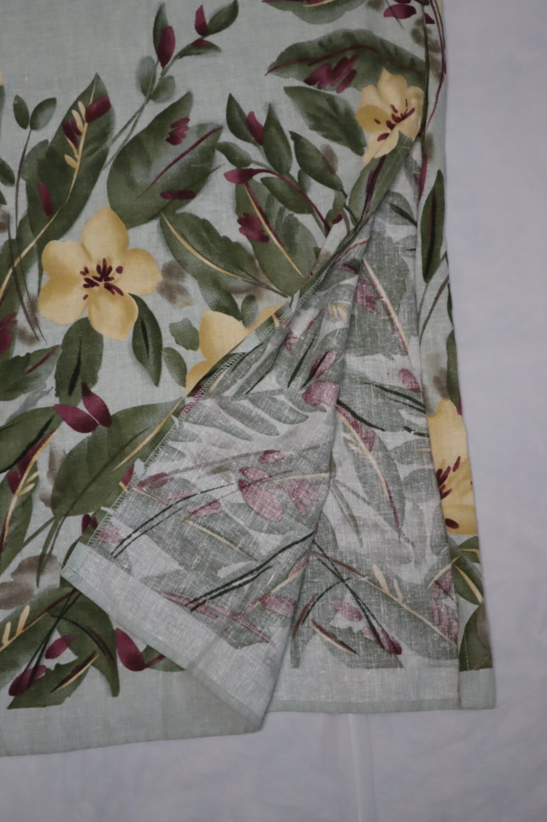Vintage 1990s California Concepts light green floral linen blend maxi dress 9
