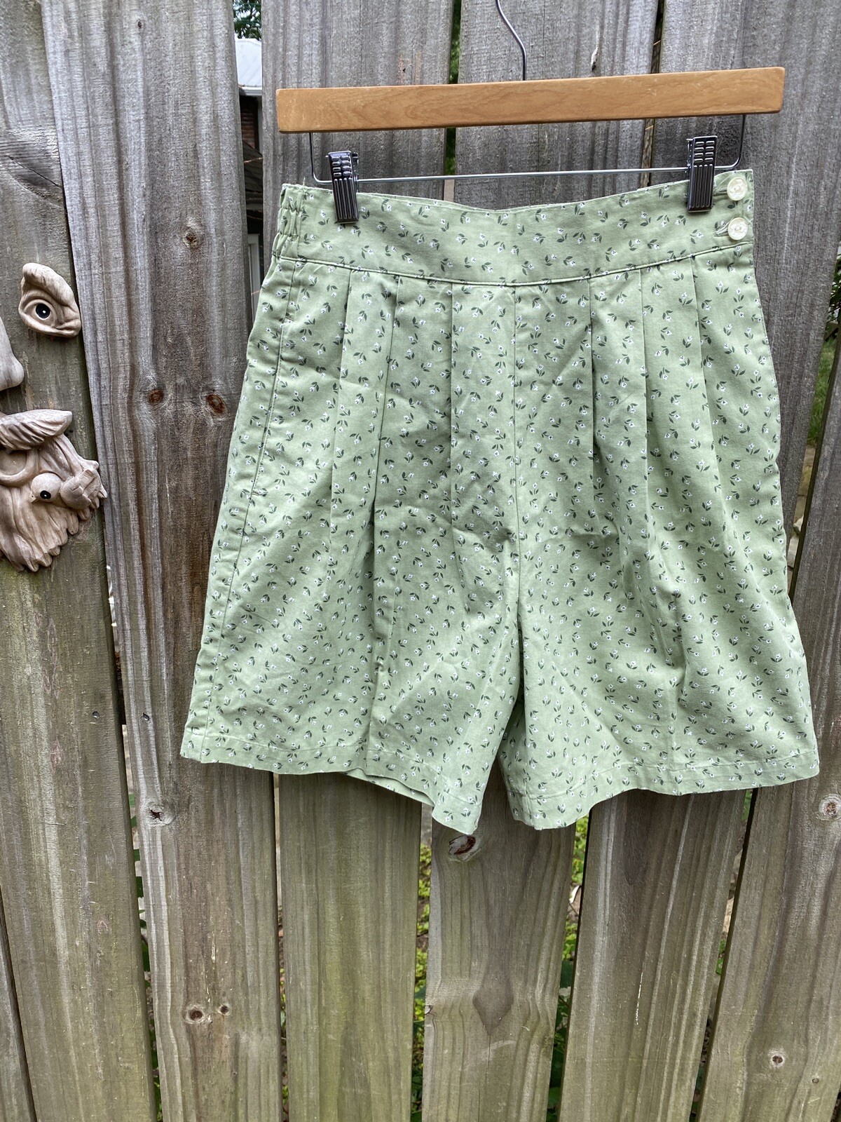Vintage 70s Womens High Waist Shorts Cottagecore Size 0/ 2 XS