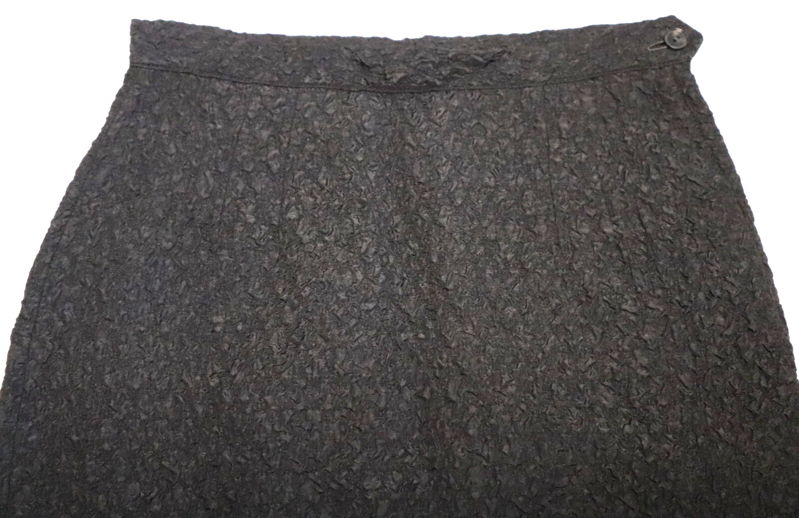 Vintage black textured lined skirt size XS 27W x 25.5L