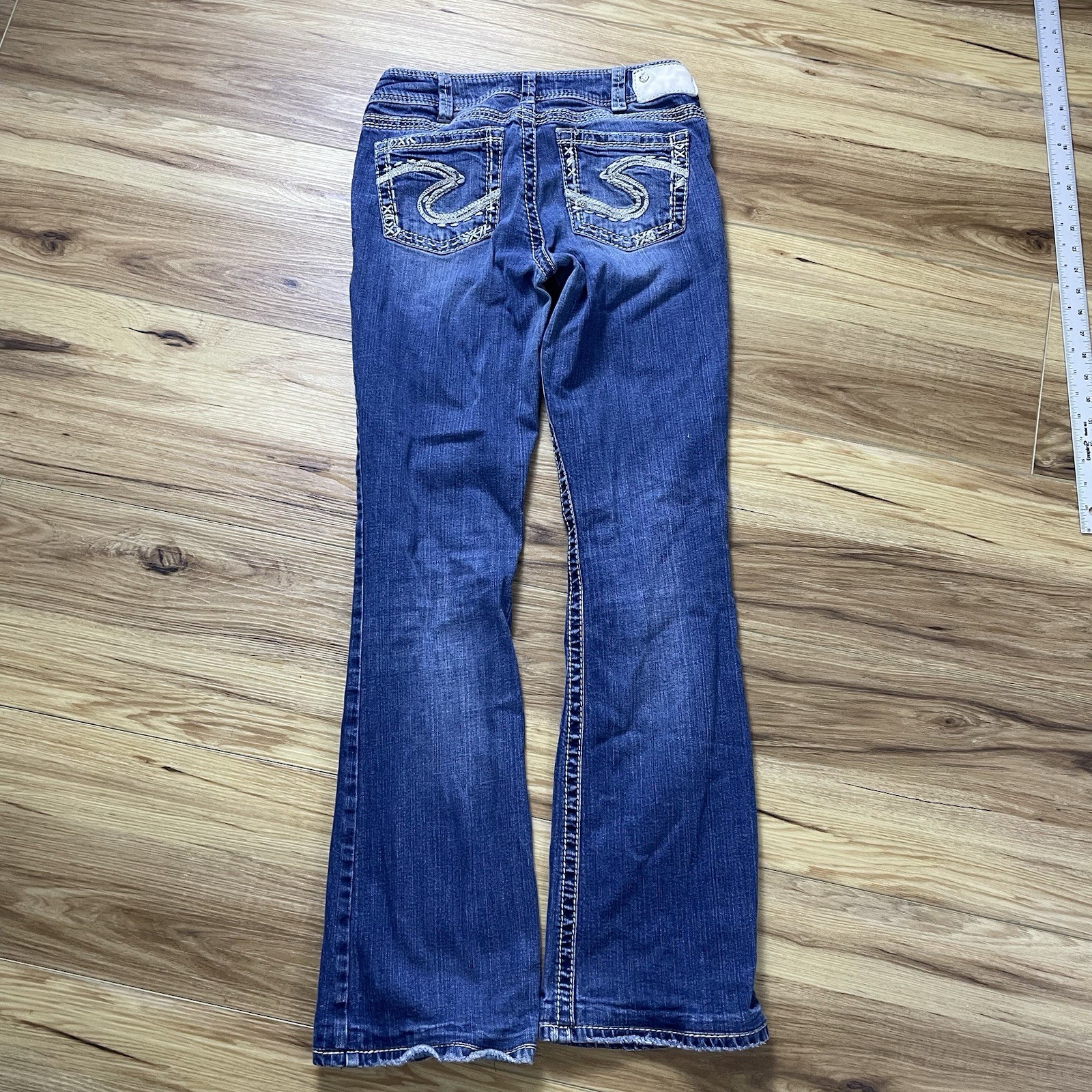 Silver Suki Low Rise Boot Cut Jeans Size 30/31 Y2K Vintage