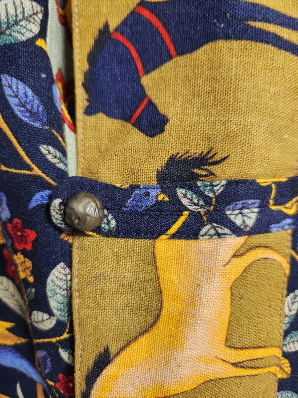Vtg Women&rsquo;s Asian Indian Bali Style Folk Art Jacket Wearable Art Tree Of Life