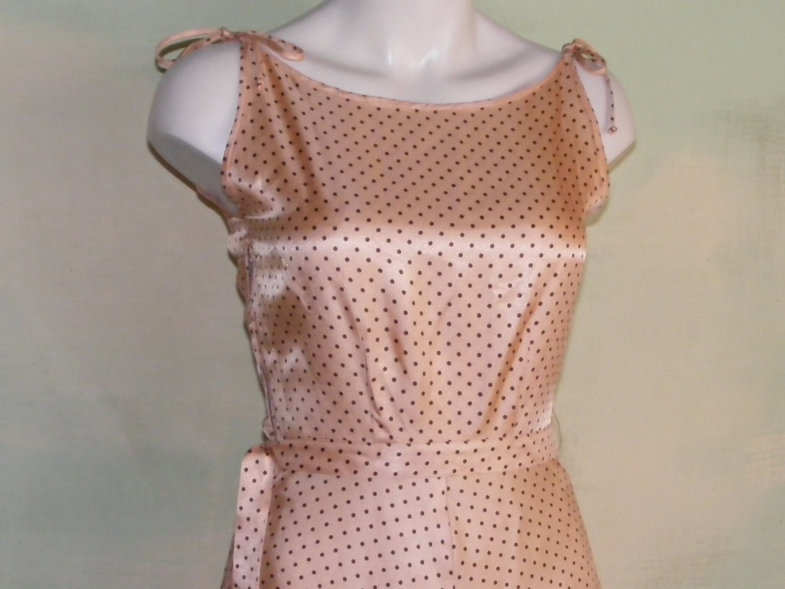 1950s Johara Swing Dress & Bolero Set, Shimmering Orange Faille, Swiss Dot VLV