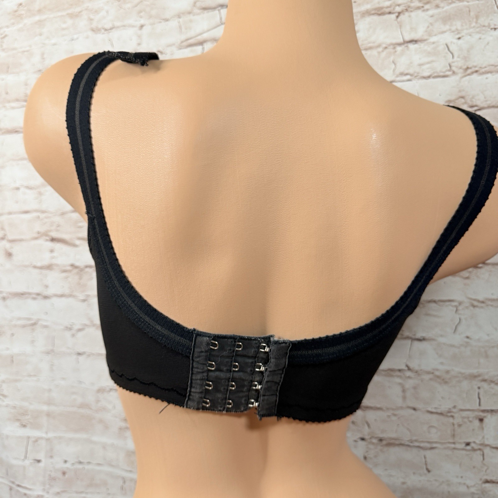 Vintage Sears Bra Black Wireless Unlined Pin-up Sweater Bra Cotton Lace 50&rsquo;s 34D