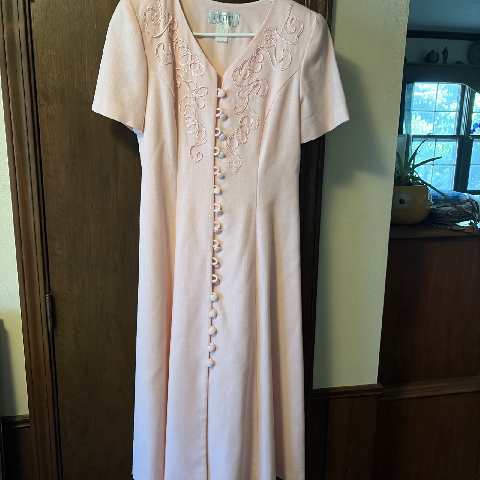 Vintage Womens Size 5 Petite Pink Dress By Petite Sophisticate 1980’s