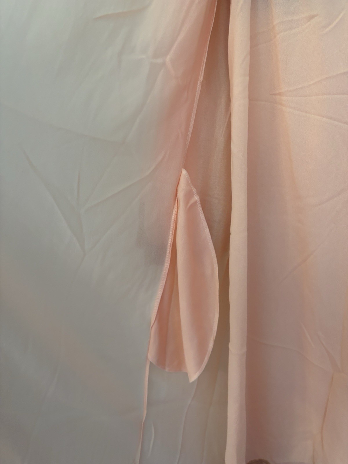 Vtg Emilio Pucci Formfit Rogers Pink Lace Nightgown Robe M medium Peignoir EUC