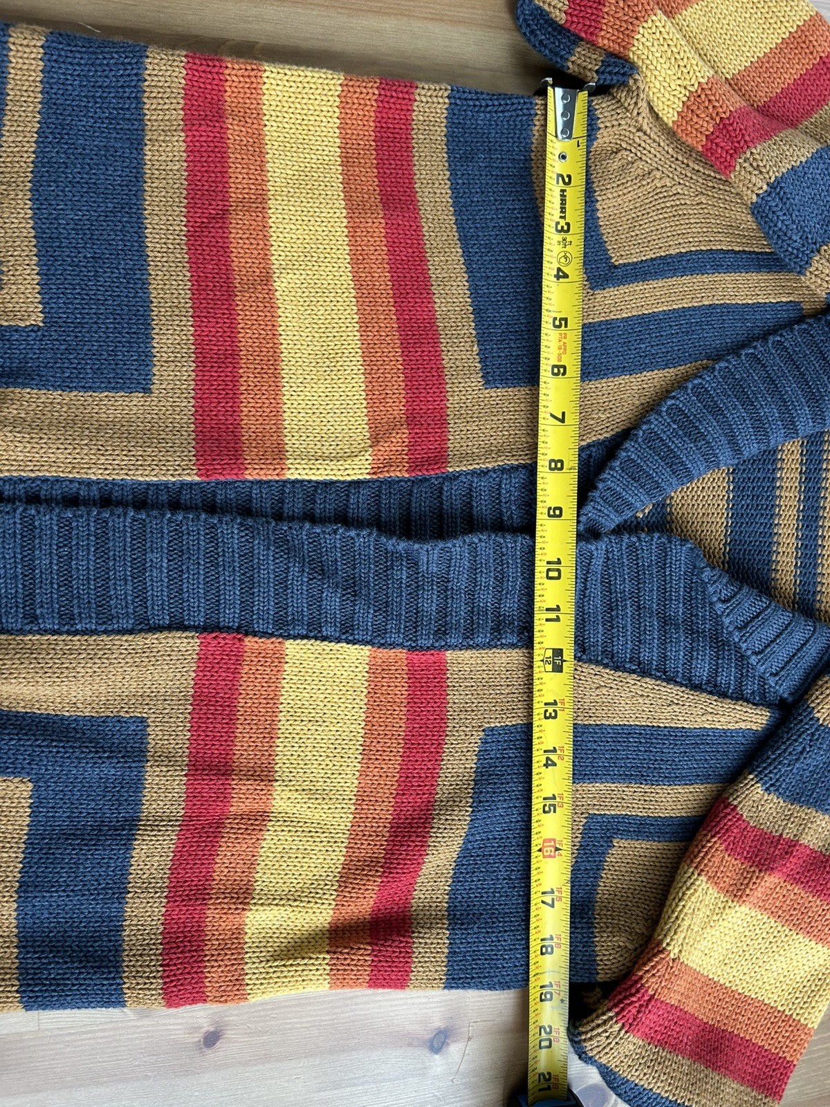 Pendleton Harding Open Long Cardigan Small Cotton Wool Exc Shape Southwest Aztec