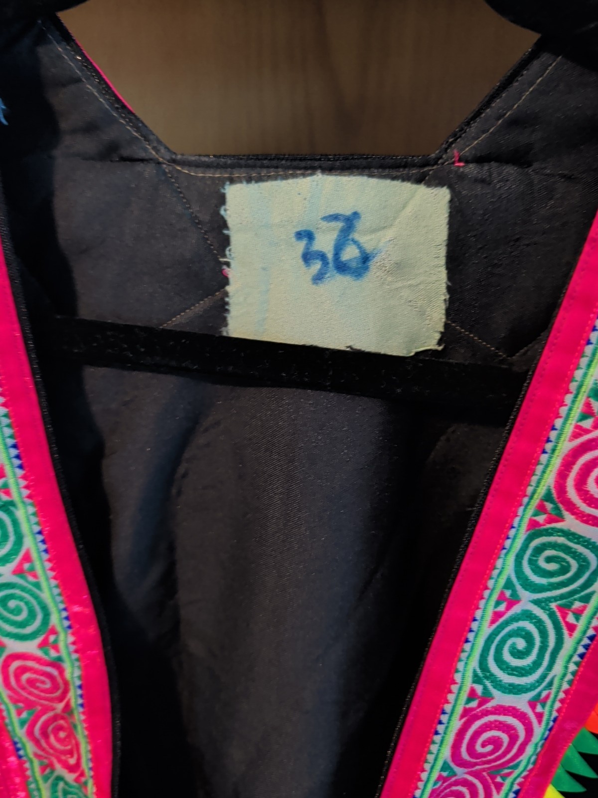 Hand Embroidered Vintage Hmong Jacket Size M