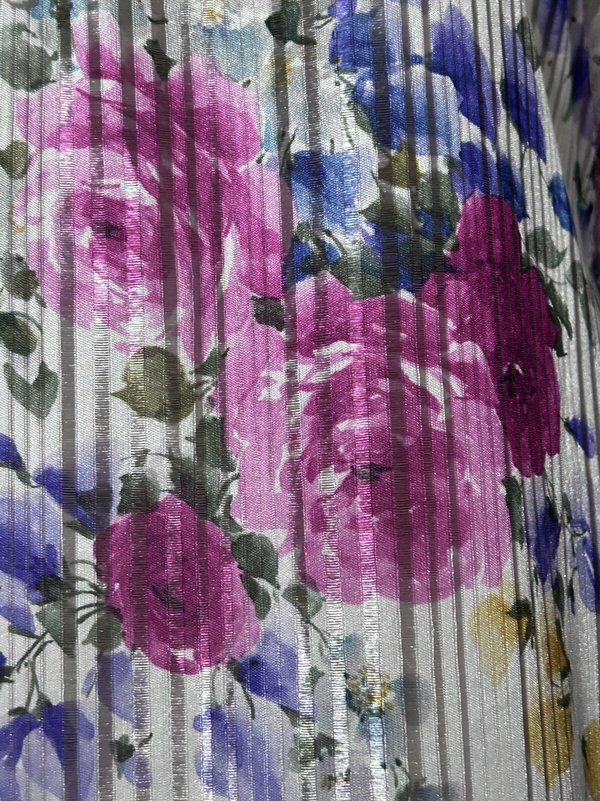 Undercover Wear Camisol Nightie Large Floral Striped Vintage Short Nightgown
