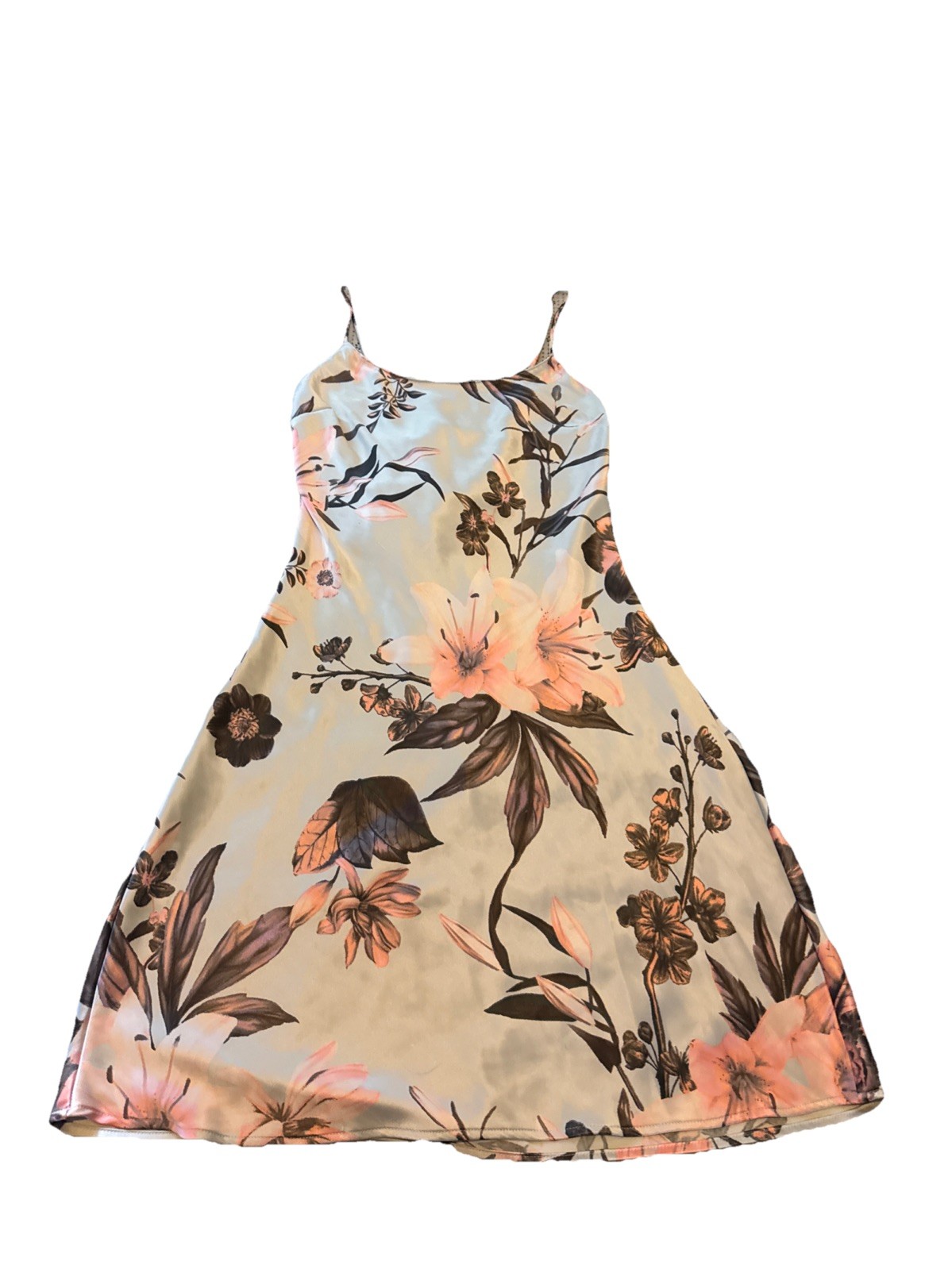 VICTORIA&rsquo;s SECRET Nightgown Short Slip Gown Tropical Flowers Detail EUC Size XS