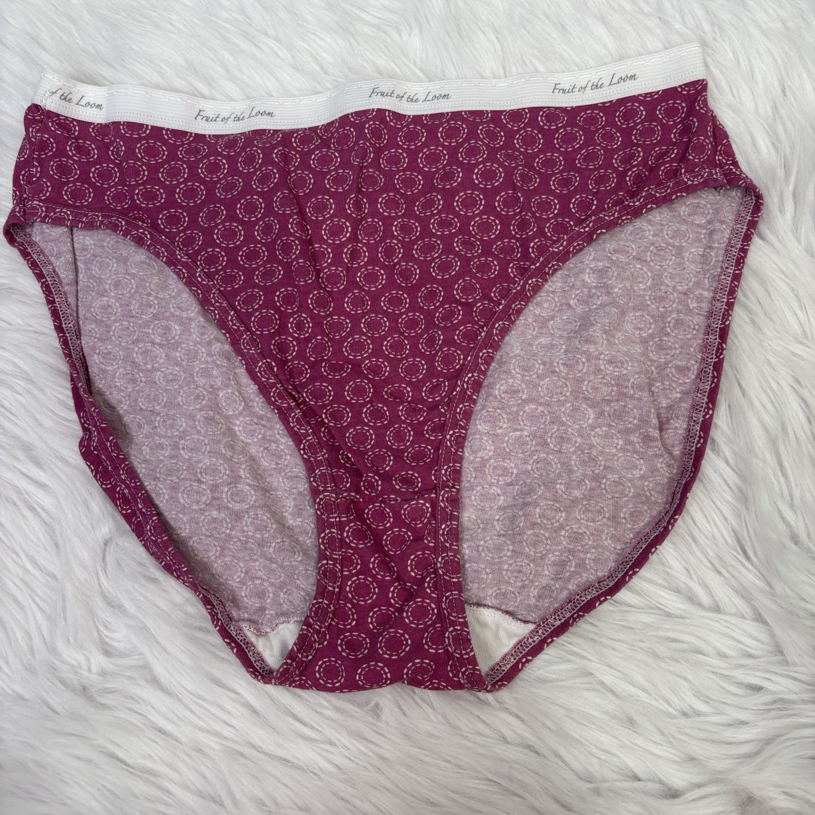 Fruit Of The Loom Bikini Hi Cut Panties Underpant Women’s Size 9 XXL Cotton Vtg?