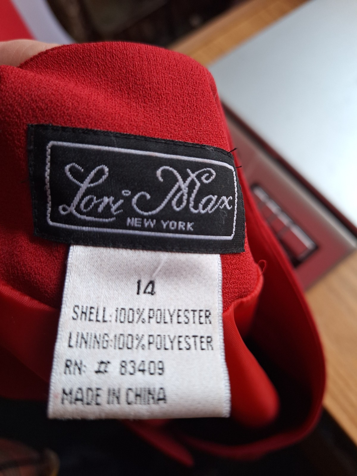 Lori Max Gown and Jacket in Red Size 14